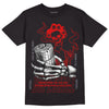 Gym Red 9s DopeSkill T-Shirt Show Me The Money Graphic - Black