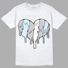 Jordan 11 Retro Low Cement Grey DopeSkill T-Shirt Slime Drip Heart Graphic Streetwear - White