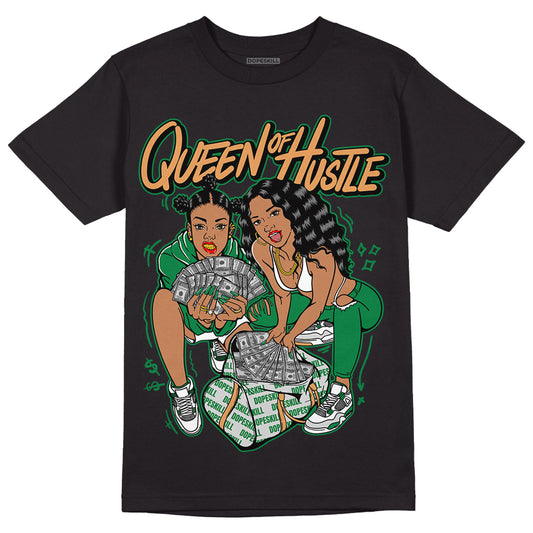 Nike SB x Jordan 4 “Pine Green” DopeSkill T-Shirt Queen Of Hustle Graphic Streetwear - Black