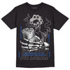 True Blue 1s DopeSkill T-Shirt Show Me The Money Graphic - Black