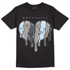 Jordan 6 Retro Cool Grey DopeSkill T-Shirt Slime Drip Heart Graphic Streetwear - Black