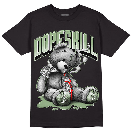 Seafoam 4s DopeSkill T-Shirt Sick Bear Graphic - Black