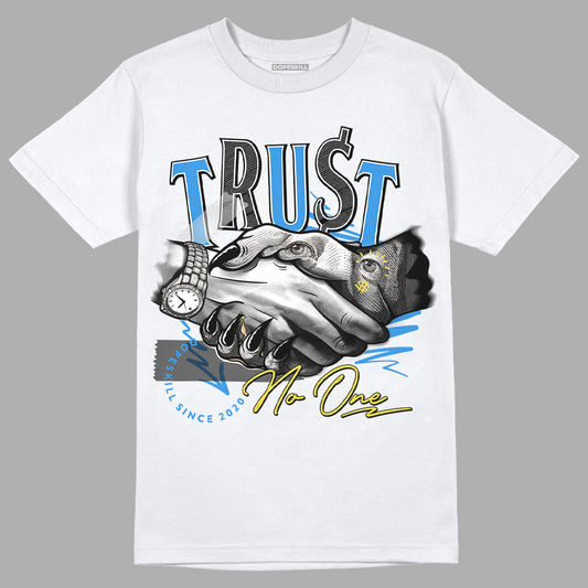 SB Dunk Low Homer DopeSkill T-Shirt Trust No One Graphic - White