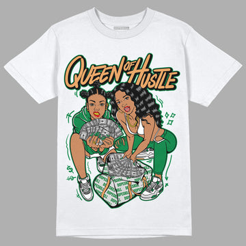 Nike SB x Jordan 4 “Pine Green” DopeSkill T-Shirt Queen Of Hustle Graphic Streetwear - White