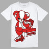 Jordan 12 Retro ‘Gym Red’  DopeSkill T-Shirt Sneakerhead BEAR Graphic Streetwear - White