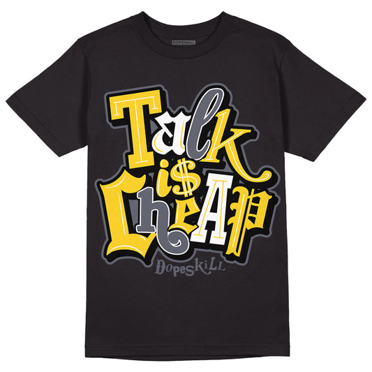 Lightning 4s DopeSkill T-Shirt Talk Is Chip Graphic - Black