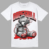 Gym Red 9s DopeSkill T-Shirt Sick Bear Graphic - White 