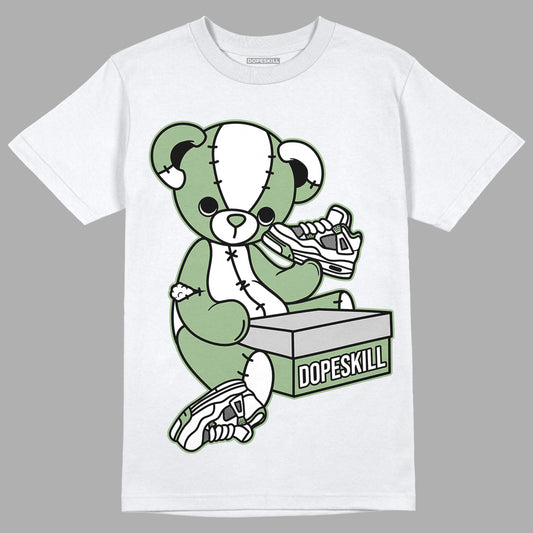 Seafoam 4s DopeSkill T-Shirt Sneakerhead BEAR Graphic - White 