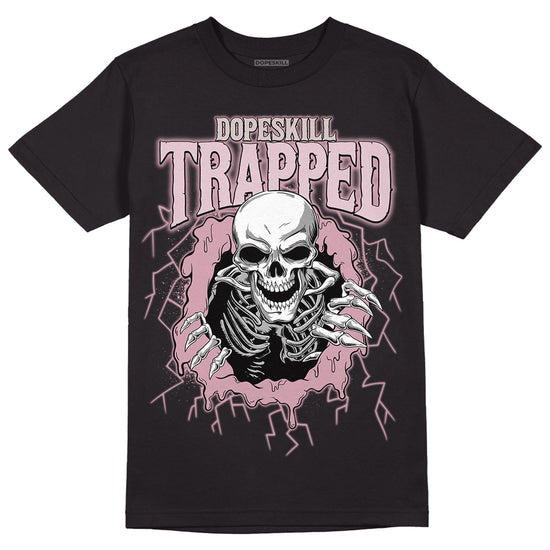 Dunk Low Teddy Bear Pink DopeSkill T-Shirt Trapped Halloween Graphic - Black 
