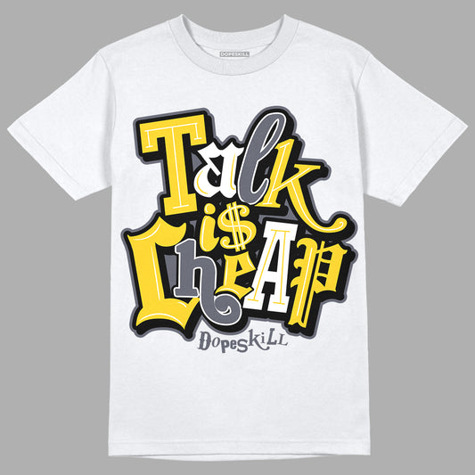 Lightning 4s DopeSkill T-Shirt Talk Is Chip Graphic - White 