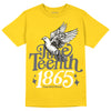 Jordan 4 Lightning DopeSkill Tour Yellow T-Shirt Juneteenth 1865 Graphic Streetwear