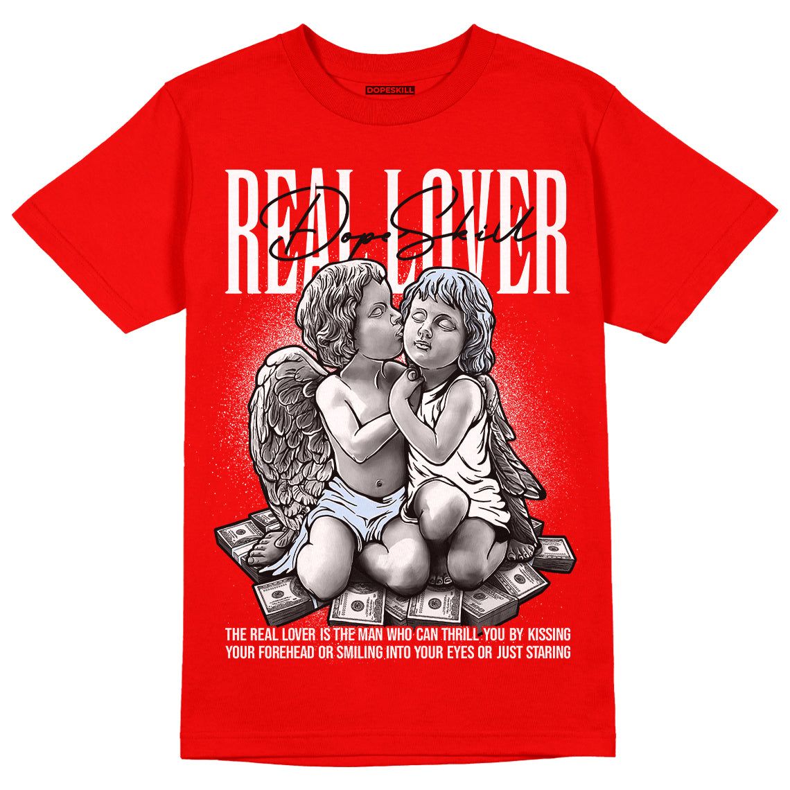 Cherry 11s DopeSkill Varsity Red T-shirt Real Lover Graphic