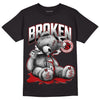 Playoffs 13s DopeSkill T-Shirt Sick Bear Graphic - Black