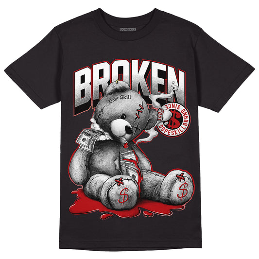 Playoffs 13s DopeSkill T-Shirt Sick Bear Graphic - Black