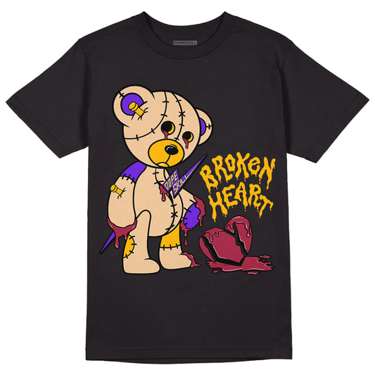 Afrobeats 7s SE DopeSkill T-Shirt Broken Heart Graphic - Black