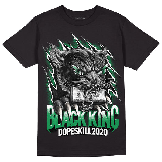 Jordan 2 Retro Lucky Green DopeSkill T-Shirt Black King Graphic Streetwear  - Black