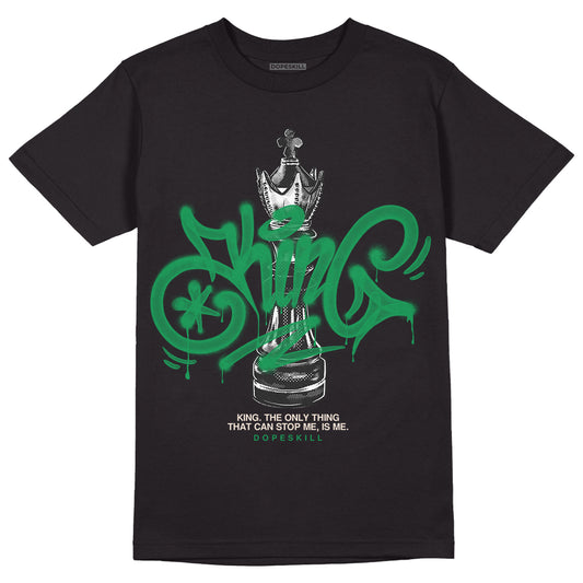 Jordan 2 Retro Lucky Green DopeSkill T-Shirt King Chess Graphic Streetwear - Black