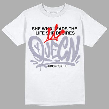 Jordan 13 Retro 'Black Flint' DopeSkill T-Shirt Queen Graphic Streetwear - White 