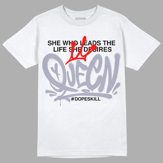 Jordan 13 Retro 'Black Flint' DopeSkill T-Shirt Queen Graphic Streetwear - White 