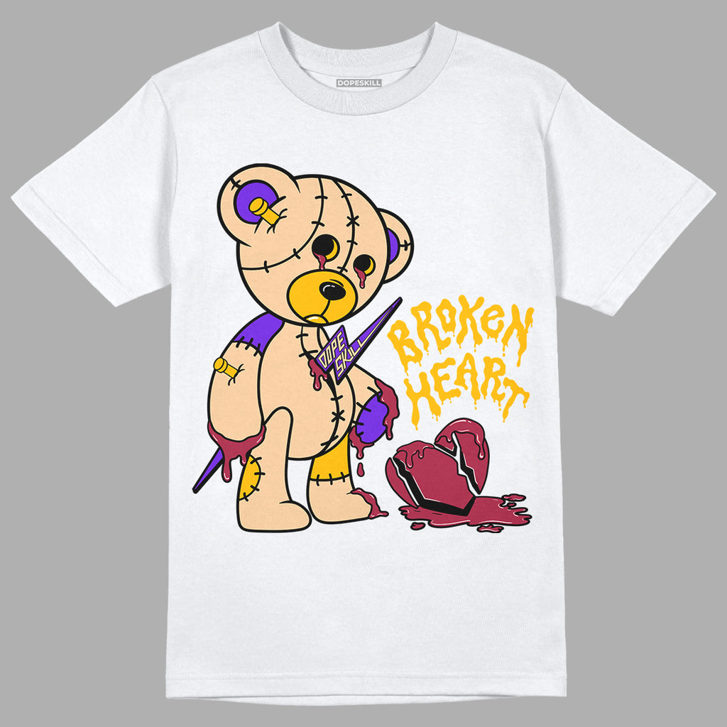 Afrobeats 7s SE DopeSkill T-Shirt Broken Heart Graphic - White