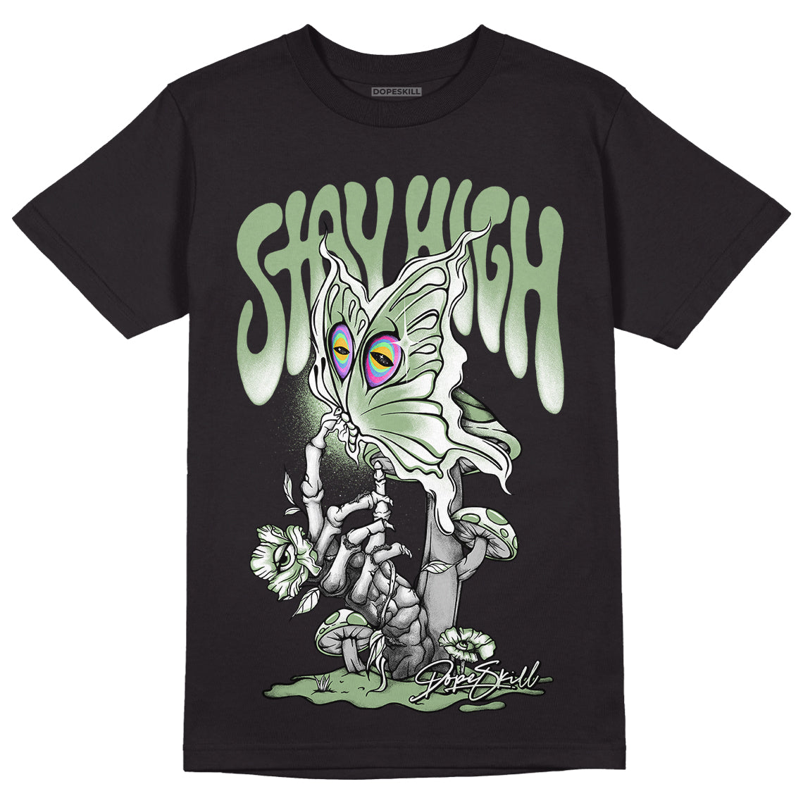 Seafoam 4s DopeSkill T-Shirt Stay High Graphic - Black