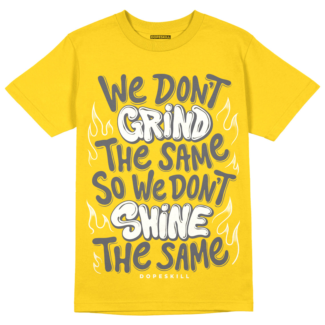 Lightning 4s DopeSkill Tour Yellow T-shirt Grind Shine Graphic