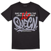 Jordan 13 Retro 'Black Flint' DopeSkill T-Shirt Queen Graphic Streetwear - Black