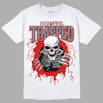 Gym Red 9s DopeSkill T-Shirt Trapped Halloween Graphic - White 