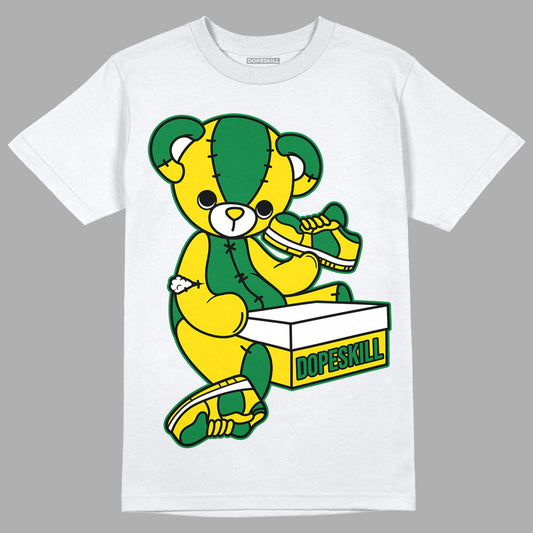 Dunk Low Reverse Brazil DopeSkill T-Shirt Sneakerhead BEAR Graphic - White