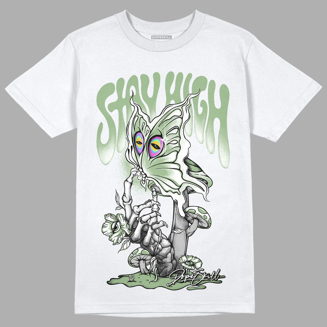 Seafoam 4s DopeSkill T-Shirt Stay High Graphic - White 