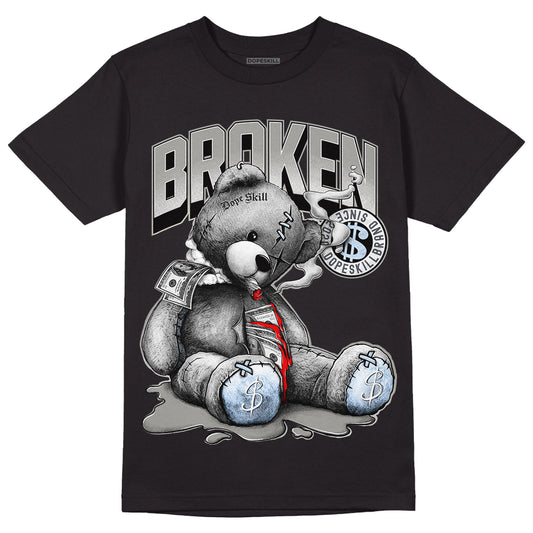 Jordan 6 Retro Cool Grey DopeSkill T-Shirt Sick Bear Graphic Streetwear - Black