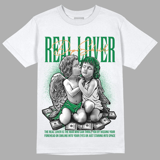 Nike SB x Jordan 4 “Pine Green” DopeSkill T-Shirt Real Lover Graphic Streetwear - White