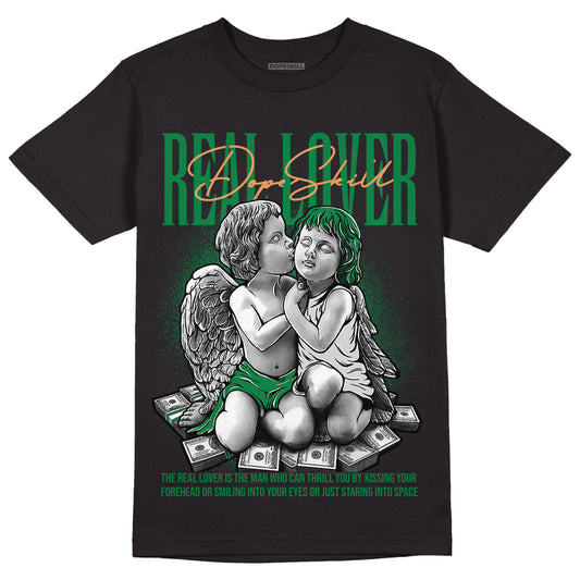 Nike SB x Jordan 4 “Pine Green” DopeSkill T-Shirt Real Lover Graphic Streetwear - Black