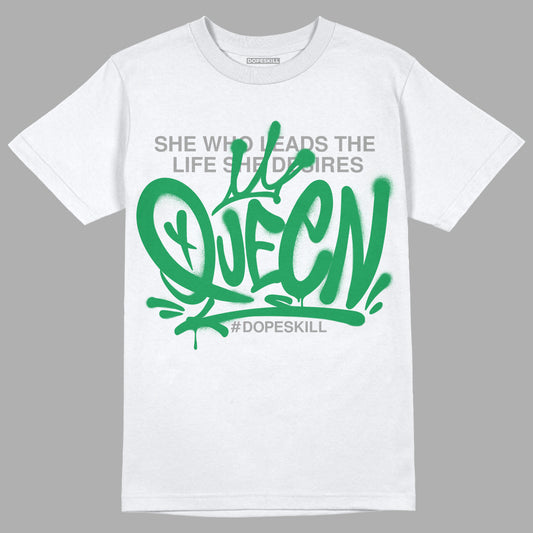 Jordan 3 WMNS “Lucky Green” DopeSkill T-Shirt Queen Graphic Streetwear - White