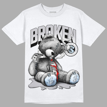 Jordan 11 Retro Low Cement Grey DopeSkill T-Shirt Sick Bear Graphic Streetwear - White