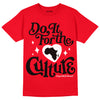 Jordan 4 Red Thunder DopeSkill Red T-Shirt Do It For The Culture Graphic Streetwear