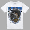 True Blue 1s DopeSkill T-Shirt New Black Queen Graphic - White