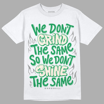 Jordan 2 Retro Lucky Green DopeSkill T-Shirt Grind Shine Graphic Streetwear - White 