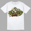 Travis Scott x Jordan 1 Low OG “Olive” DopeSkill T-Shirt Rare Breed Type Graphic Streetwear - White