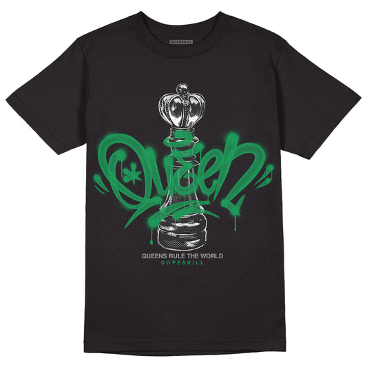 Jordan 3 WMNS “Lucky Green” DopeSkill T-Shirt Queen Chess Graphic Streetwear - Black