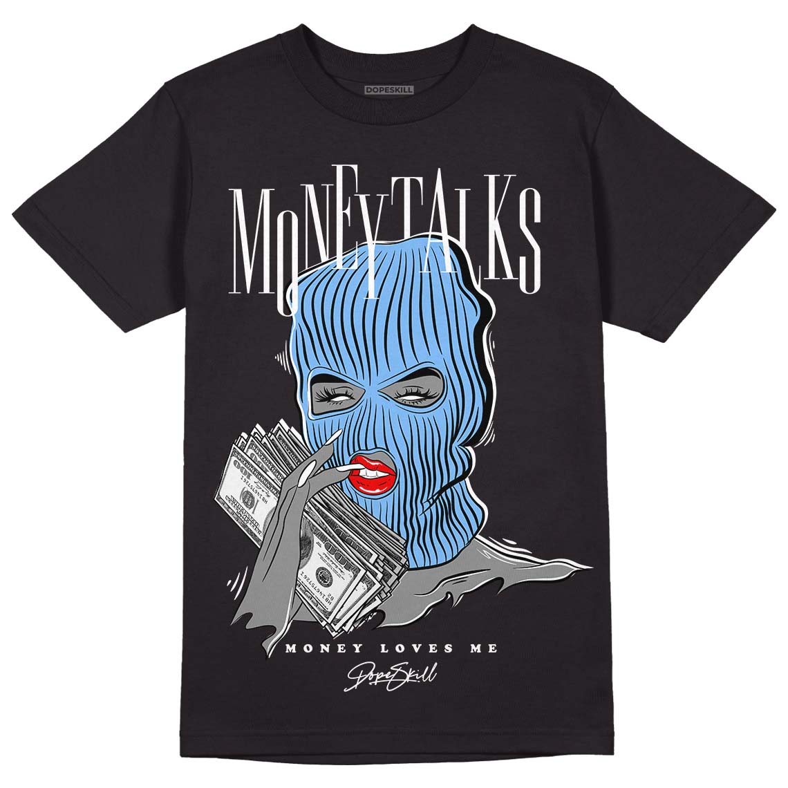 UNC 6s DopeSkill T-Shirt Money Talks Graphic - Black 