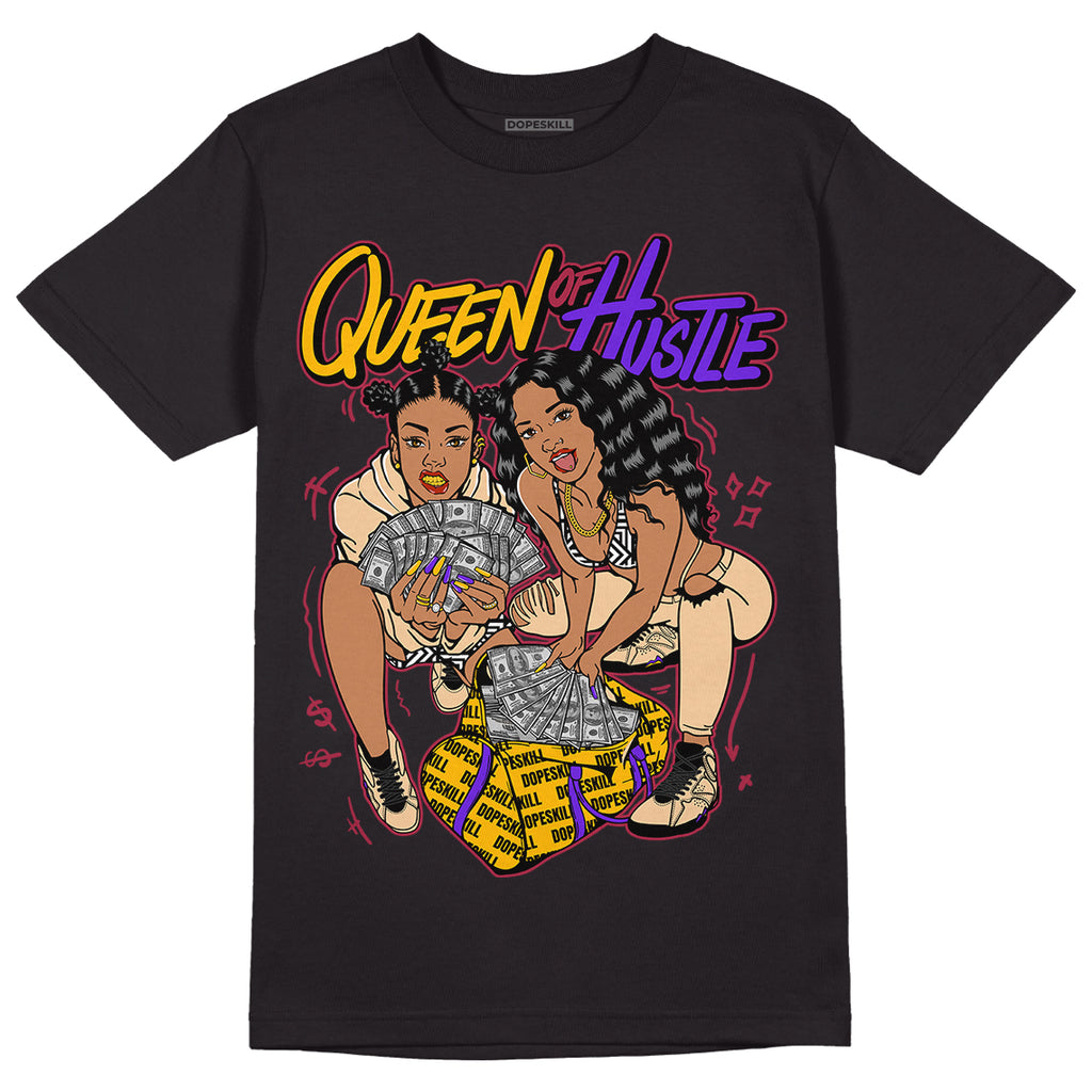 Afrobeats 7s SE DopeSkill T-Shirt Queen Of Hustle Graphic - Black