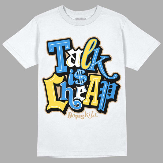 SB Dunk Low Homer DopeSkill T-Shirt Talk Is Chip Graphic - White