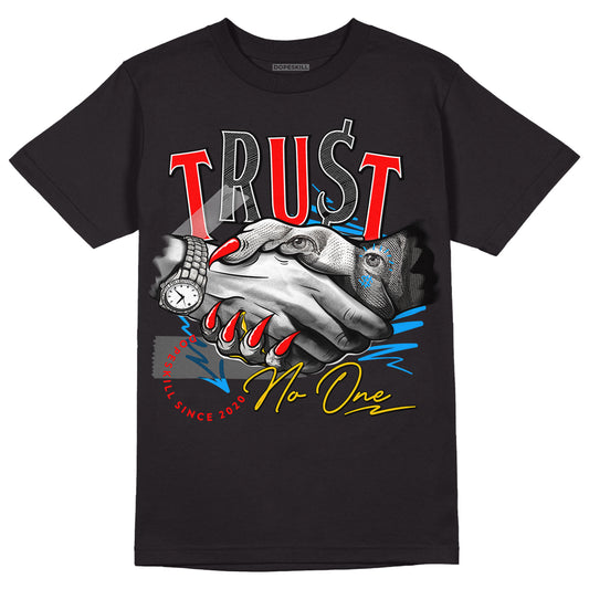 Fruity Pebbles Dunks DopeSkill T-Shirt Trust No One Graphic - Black