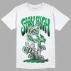 Jordan 1 Low Lucky Green DopeSkill T-Shirt Stay High Graphic Streetwear - White