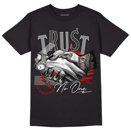 Jordan 5 Retro P51 Camo DopeSkill T-Shirt Trust No One Graphic Streetwear - Black 