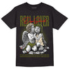 Travis Scott x Jordan 1 Low OG “Olive” DopeSkill T-Shirt Real Lover Graphic Streetwear - Black