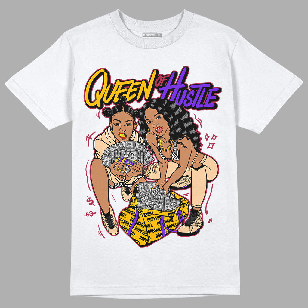 Afrobeats 7s SE DopeSkill T-Shirt Queen Of Hustle Graphic - White