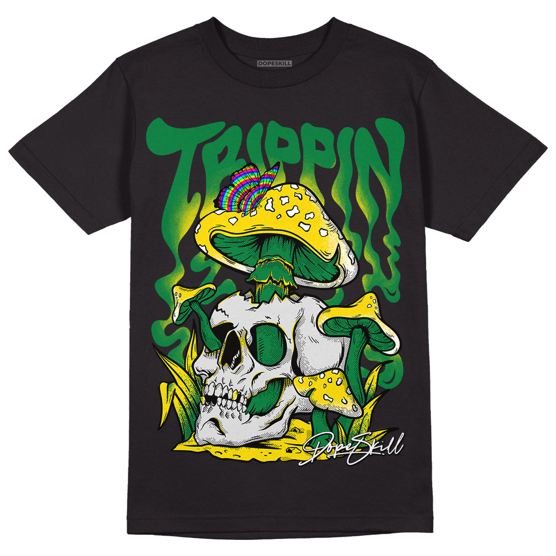 Dunk Low Reverse Brazil DopeSkill T-Shirt Trippin Graphic - Black
