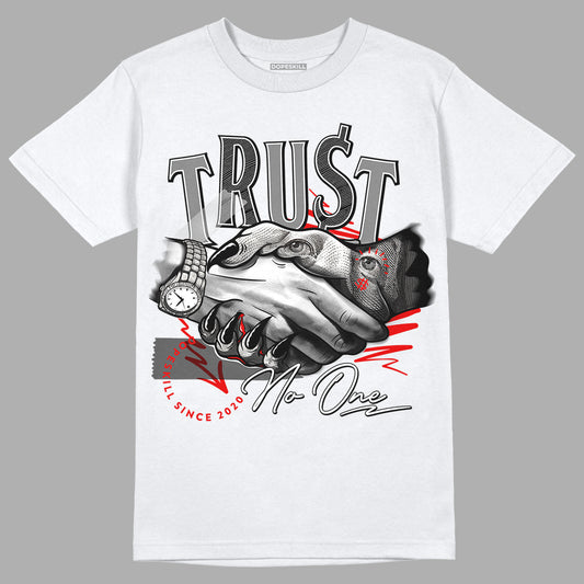 Jordan 5 Retro P51 Camo DopeSkill T-Shirt Trust No One Graphic Streetwear - White 